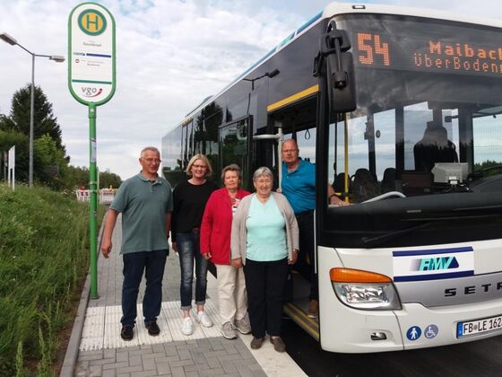 Foto v. l.: Axel Kroll, Anja Asmussen, Leni Rühl, Hiltrud Lukasch, Volker Rühl