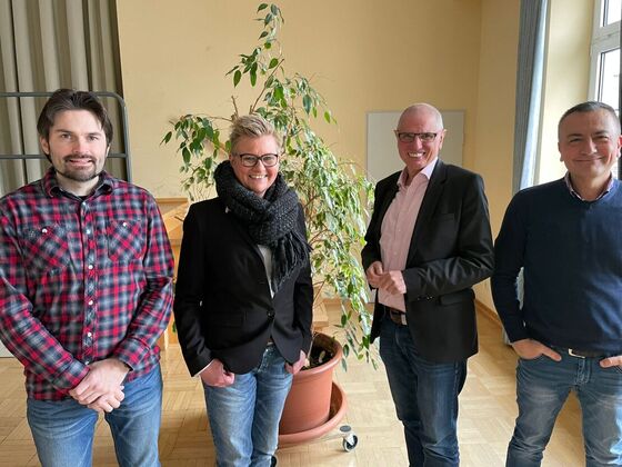 v.l.: Dominik Debus, Anja Asmussen, Gerald R. Dörr, Ahmet Karadag