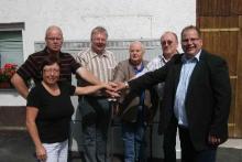(v. l.) Annemarie Lorenz, Volker Rühl, Horst Röhrig, Klaus Wilhelm, Heinz Bergfeld und Wolfgang Werner