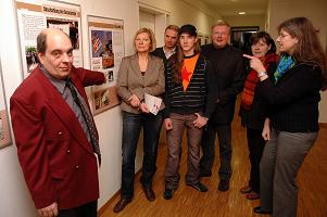 (v.l.): A.Hohlweck, Anita Schneider, G.Dörr, Tobias Miller, Bürgermeister H.Röhrig, R.Reinecke, K.Tromsdorf